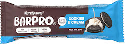 Nutriyummy Barpro Proteinriegel mit Geschmack Cookies & Cream 60gr Nutriyummy Barpro Proteinriegel mit Geschmack Cookies & Cream 60gr