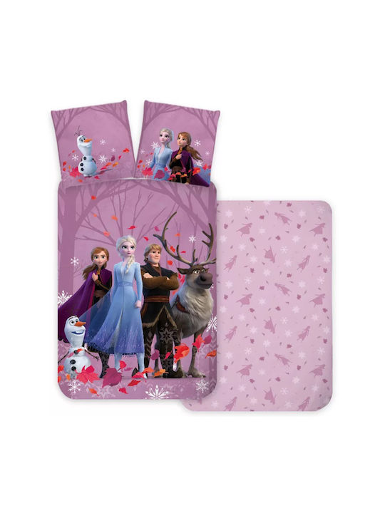 Darymex Set Copertă de Pătuț cu Față de Pernă purple 100x135cm.