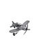 Vintage Metallic Miniature Airplane 20x17x9cm
