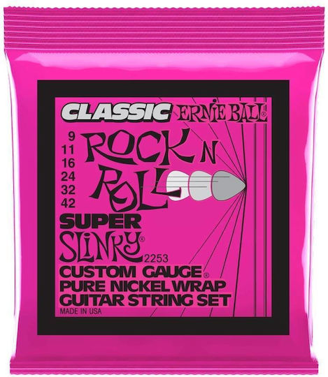 Ernie Ball Rock N' Roll Super Slinky Set Corzi Pentru Chitară Electrică 9 - 42