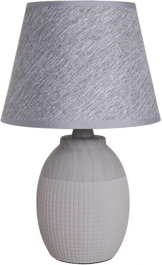 Etoile Ceramică Lampă de masă pentru Soclu E27 cu Abajur Gri și Bază