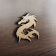 MDF Wooden Design Dragon 20cm X 23cm