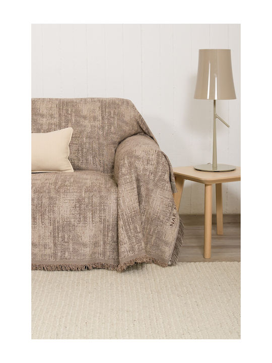 Naf Naf Vintage 2000 Ριχτάρι Διθέσιου Καναπέ Chenille 180x250εκ. Μπεζ