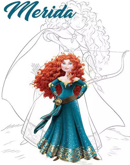 Kids Framed Wall Painting Princess Merida 21x30cm