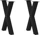 vidaXL Metallic Furniture Leg 2 Pieces Suitable...