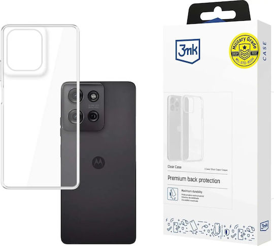 3MK Clear Задна корица Пластмаса Прозрачен (Motorola Moto G75)