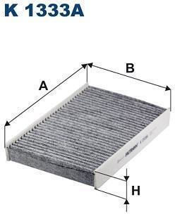 Cabin Filter Skoda Citigo 1.0 11/12 Carbon Filtron-fik1333a