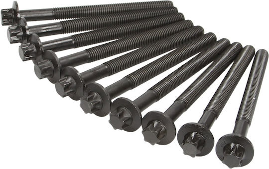 Cylinder Head Bolt Set Reinz Citroen C2 C3 I C4 Peugeot 1007 206 207 307 1.4 M10 116mm Torx 10 Pcs