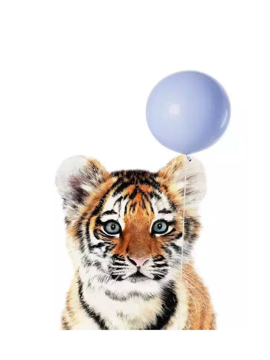 Tablou Copilăresc Tigru Balon Albastru 30x40buc