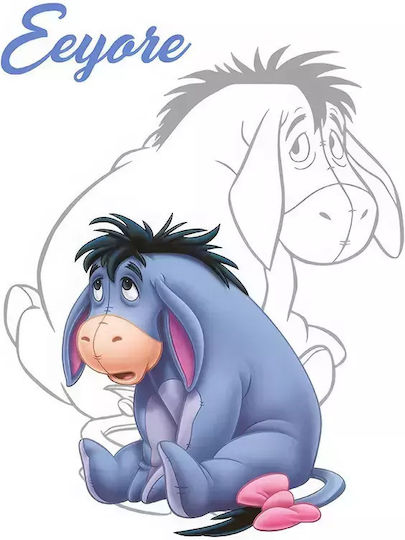 Παιδικό Κάδρο Eeyore με Λευκή Κορνίζα από Πλαστικό 21x30εκ.