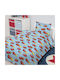 My Home Luxury Kids Duvet Set Single with Pillowcase Multicolour 160x240cm