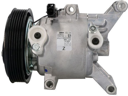 Valeo Air Conditioning Compressor Mazda 3 1.3/1.6 10.03-06.09 Dkv10z R134a 12v 129mm 6 Grooves Pag 100 130ml