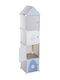 Atmosphera Toy Storage System made of Fabric Blue 34x32x140cm 4pcs