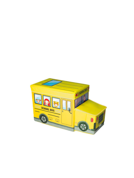 General Trade Children's Storage Box made of Fabric Yellow 55x25x30cm 1pcs