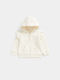 Kids Sweatshirt Cardigan with Hood Ecru