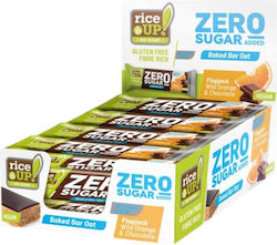 RiceUp Βιολογική Zero Sugar Μπάρα Flapjack / Βρώμης / Ενέργειας / Ξηρών Καρπών με Μαύρη Σοκολάτα Χωρίς Προσθήκη Ζάχαρης 840gr