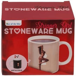 Stoneware Heat Change Mug Stripper Girl 300ml