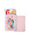 Kids Duvet Cover Single Cotton Pink 140x200cm