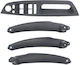 Set 4 ornamente interioare din plastic negru compatibile BMW X5 E70 BMW X6 E71 2007-2014