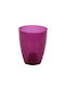 Ghiveci Plastic Transparent Amethyst 13.3x13.3cm.