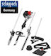 Scheppach 5904802903 Garden Multi Tool Gasoline 3 in 1 Chainsaw Lawnmower Hedge Trimmer