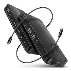 Axagon USB-C Docking Station με HDMI/DisplayPort 4K PD Ethernet
