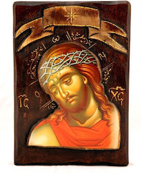 Wooden Icon Jesus Christ Z1