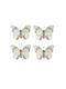 Hängendes Schmetterling Ornament mit Glitzer 6x8cm Set 4Stück