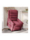 Relax Armchair Massage with Footstool Bordeaux 73x91.5x102.5cm
