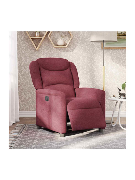 Πολυθρόνα Relax με Υποπόδιο Μπορντό 78x95x100cm