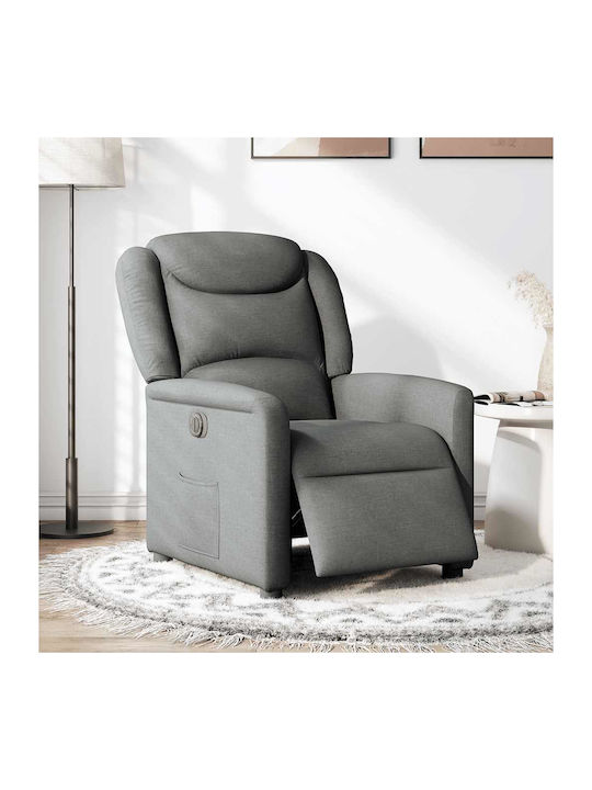 Πολυθρόνα Relax με Υποπόδιο Σκούρο Γκρι 78x95x1...