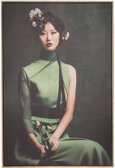Iliadis Japanese Girl Πίνακας Ελαιογραφία σε Καμβά 83x123cm