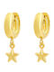 Breeze Earrings Hoops made of Silver Gold Plated