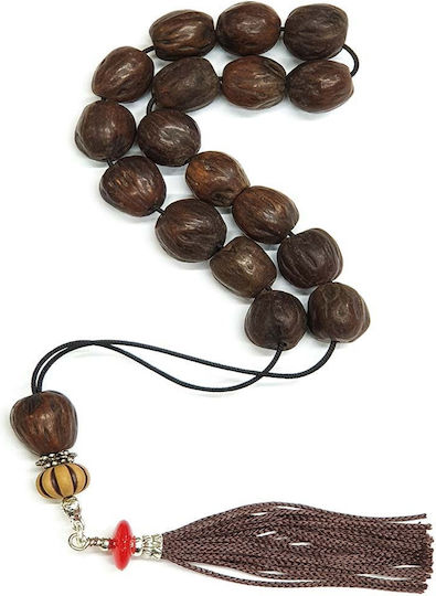 Roloi Komboloi Nutmeg Worry Beads Brown 32cm