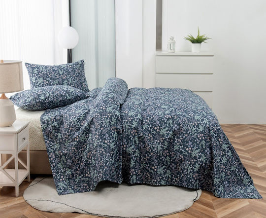 Liolios Home Sheet Sets Queen 245x270cm. Sergeto Blue 4pcs