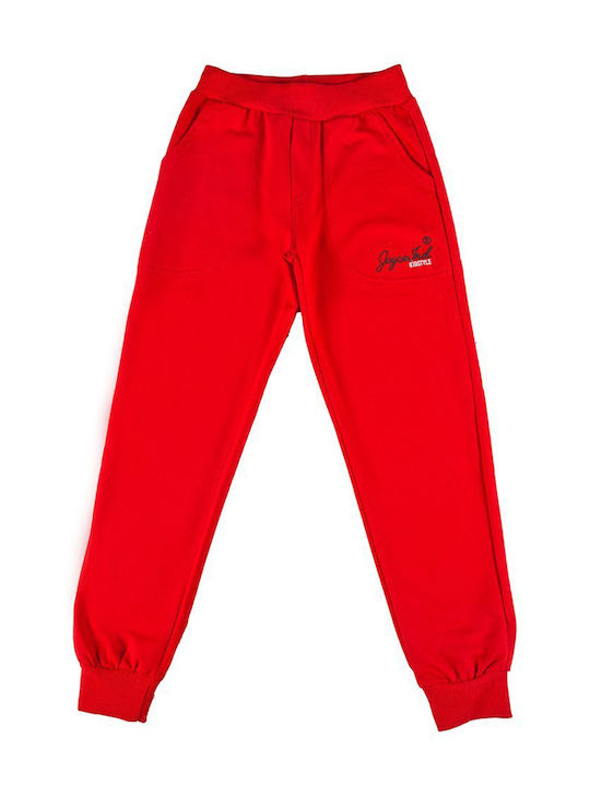 Joyce Kids Sweatpants Red