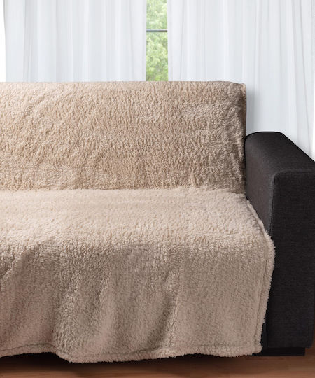 Silk Fashion 032a Ριχτάρι Πολυθρόνας Fleece 150x200εκ. Beige 5206978075148