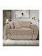 Lino Home Milto Cuvertură Pentru Canapea 2 Locuri Șenilă 180x250 cm Roz Pudrat