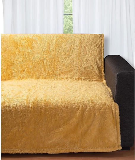 Silk Fashion 030 Ριχτάρι Πολυθρόνας Fleece 150x200εκ. Yellow
