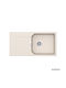 Schock Drop-In Spüle aus Verbundgranulat B100xT51cm Beige