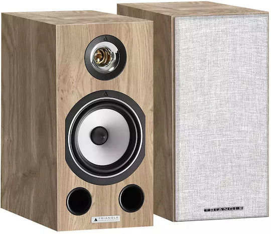 Triangle Comete EZ Ζεύγος Ηχείων Hi-Fi Βιβλιοθήκης 80W 2 Δρόμων Π20xΒ32.5xΥ40εκ. Light Oak