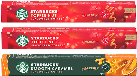 Starbucks Κάψουλες Espresso Holiday Blend Καραμέλα Συμβατές με Μηχανή Nespresso 30caps