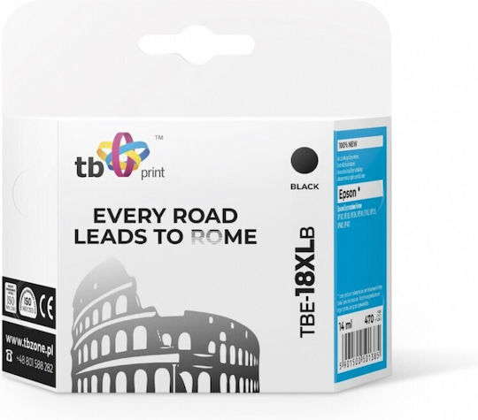 TB Print Συμβατό Μελάνι Εκτυπωτή InkJet Epson 470 Σελίδων 14ml Μαύρο 1τμχ