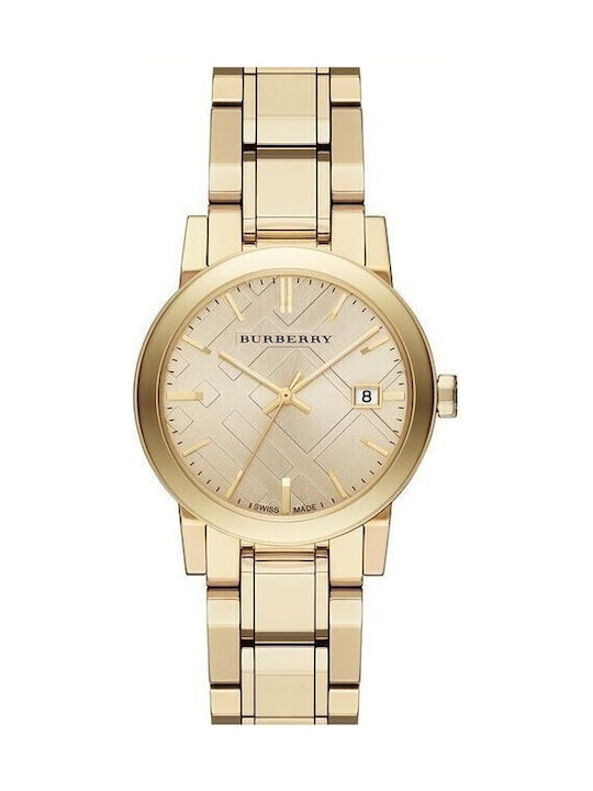 Burberry Ρολόι Μπαταρίας με Μεταλλικό Μπρασελέ