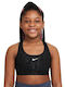 Nike Swoosh Kids' Bralette Dri-Fit Black / White