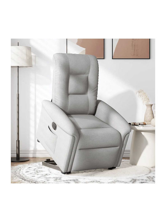 Relaxsessel mit Fußhocker Grey Cloud 77x91.5x96cm