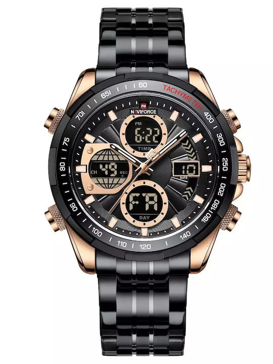 Naviforce Herrenuhr 46mm Chronograph Batterie m...