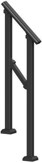 Hotelbalustrade 1-2 Stufen Vivatechnix Größe 680 x 84 x 920 mm Einstellbarer Winkel 20°-35° Schwarz