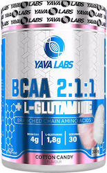 Yava Labs Bcaa 2:1:1 + L-glutamine 300gr 500ml Cotton Candy Yava Labs Bcaa 2:1:1 + L-glutamine 300gr 500ml Cotton Candy