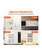 Vevor Corner Wall Mounted Bathroom Shelf Plastic Black